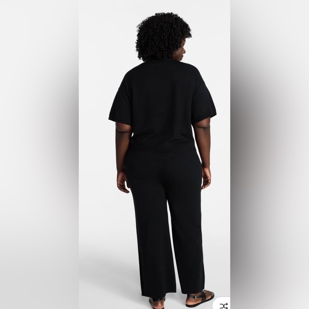 Brand new Black Wide-Leg Drawstring Pants and top set for  - Women